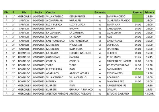 Fútbol posadeño: el fin de semana se juega una nueva fecha imagen-3